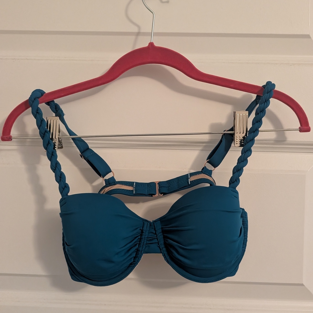 Shade & Shore Teal Bikini Top
